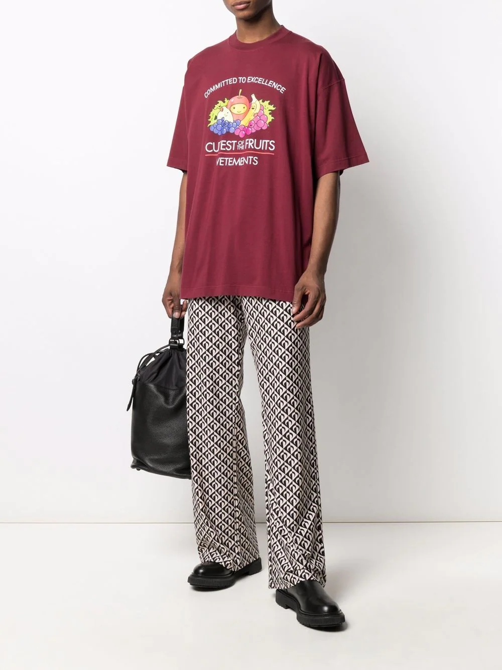 fruit-print oversized T-shirt - 2