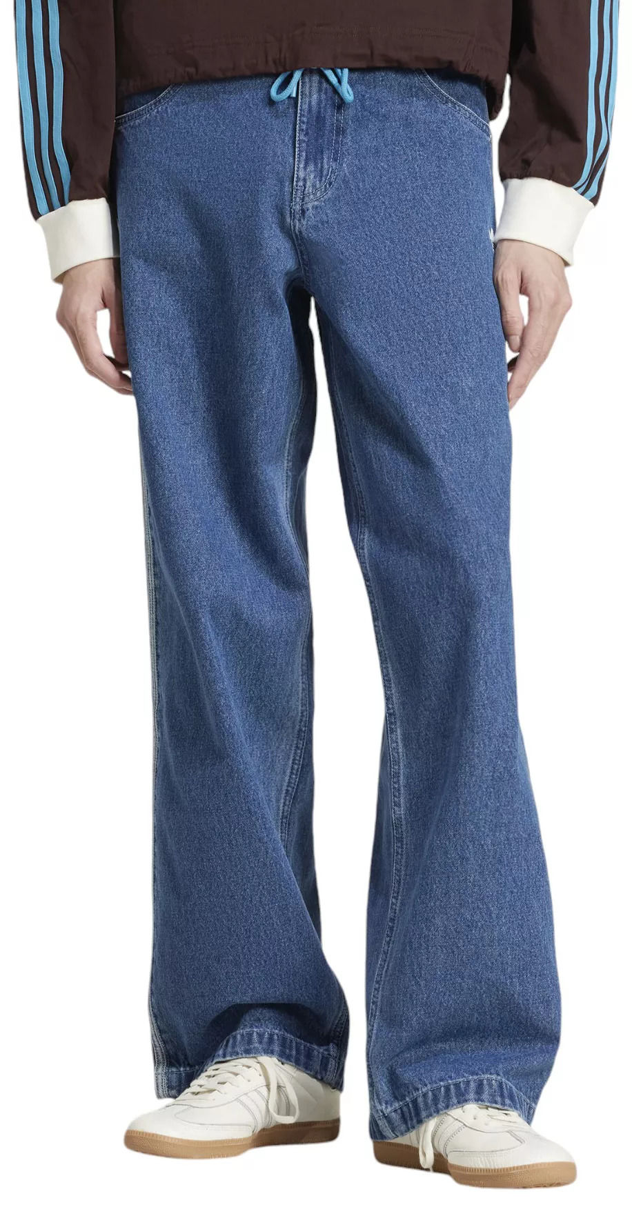 adidas Men's Trefoil Denim Firebird Pants - 1