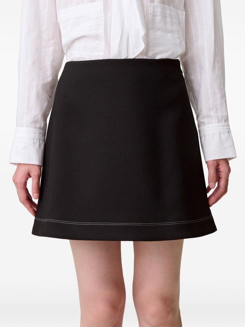 contrast-stitch mini skirt 5