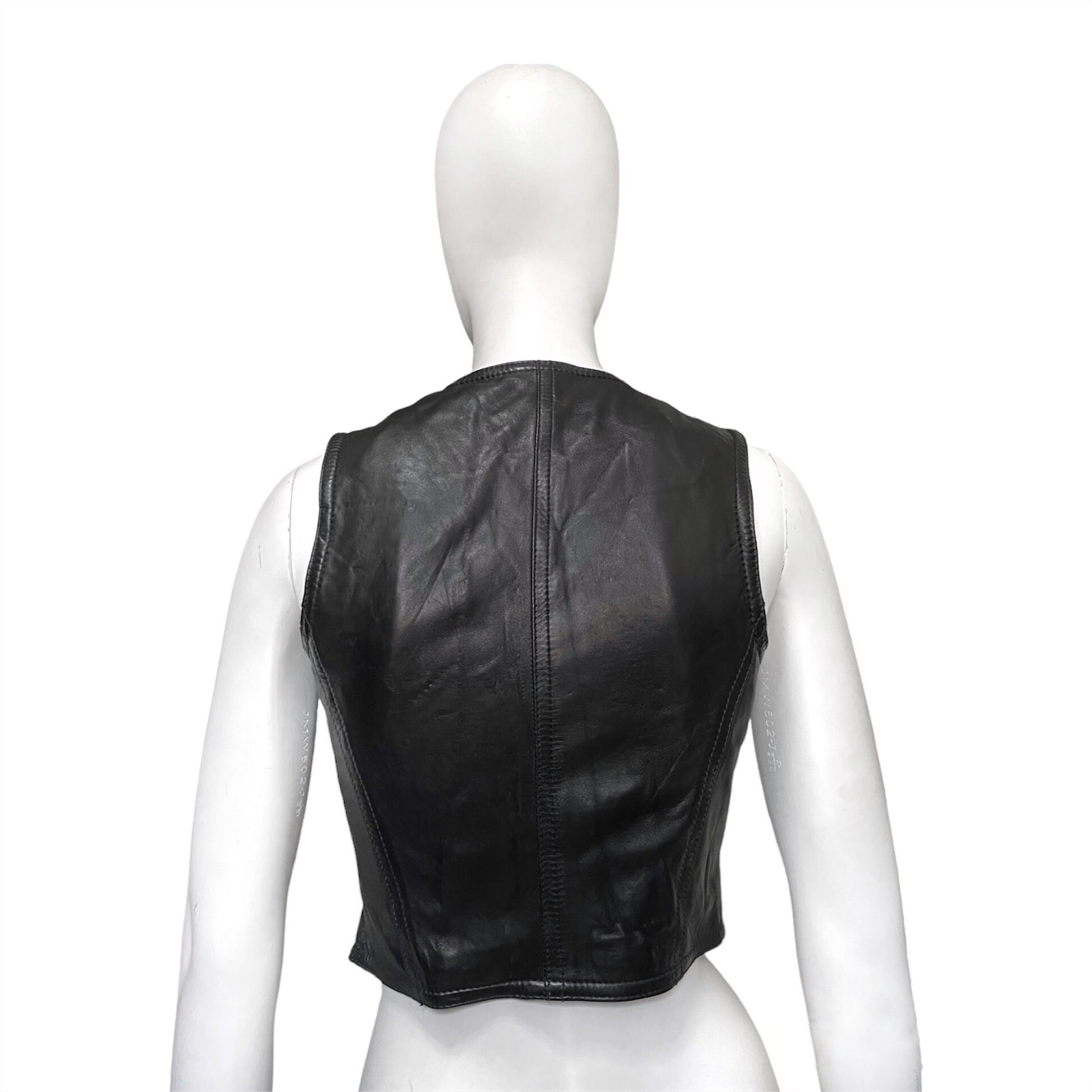 Gianni Versace Spring 1993 Western Lambskin Leather Gold Embellished Vest 40 1992 - 4