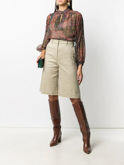 Etro paisley-print chiffon tunic  outlook