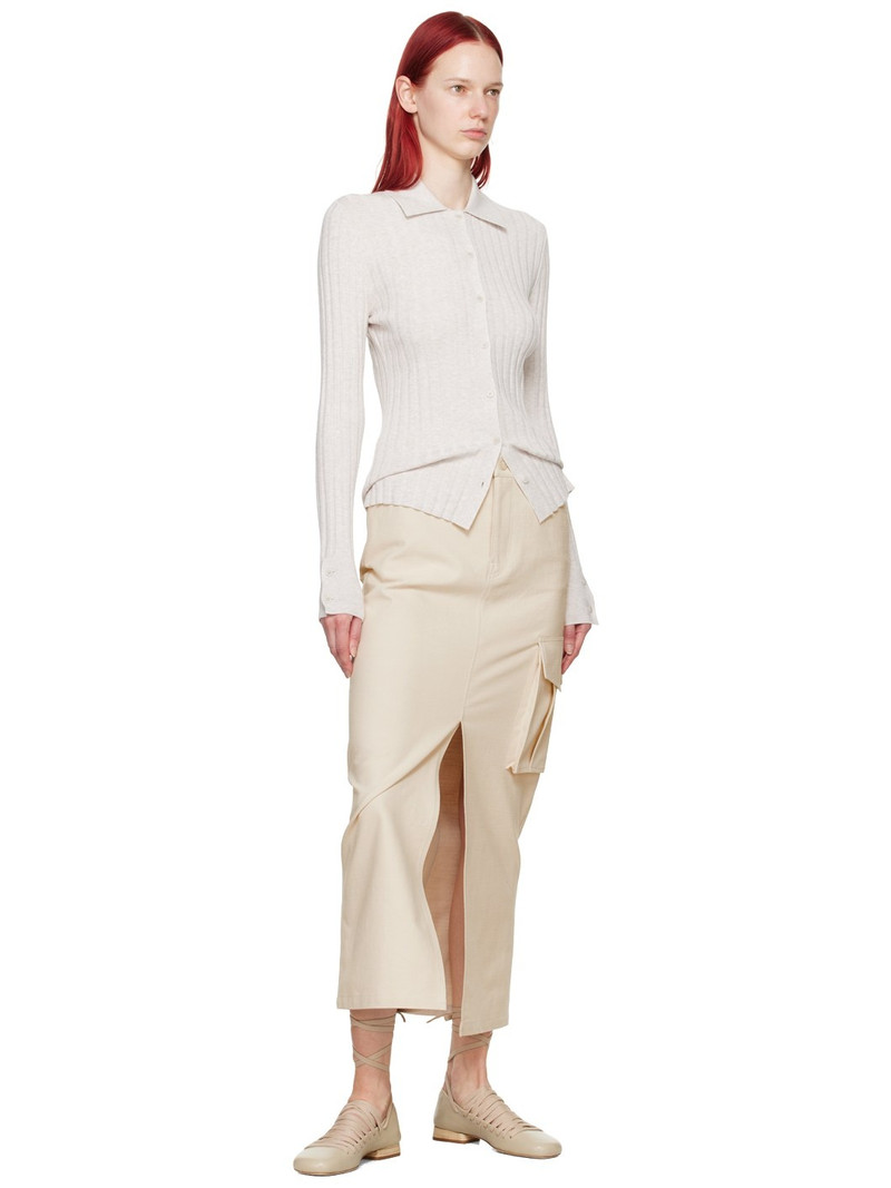FILIPPA K Off-White Cargo Maxi Skirt outlook