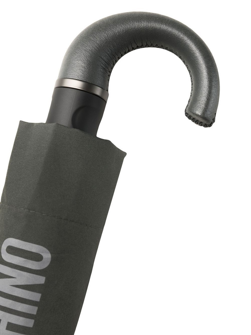 Moschino logo-print compact umbrella outlook
