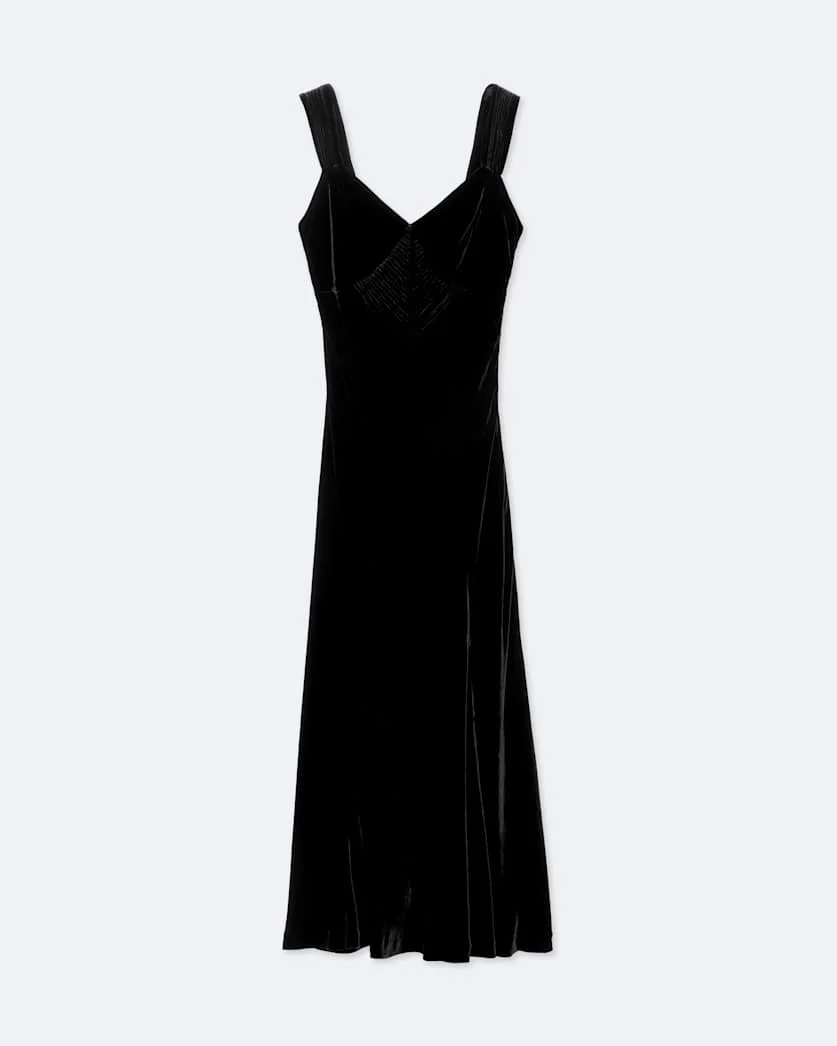 BERLETTA VELVET MAXI DRESS - 1