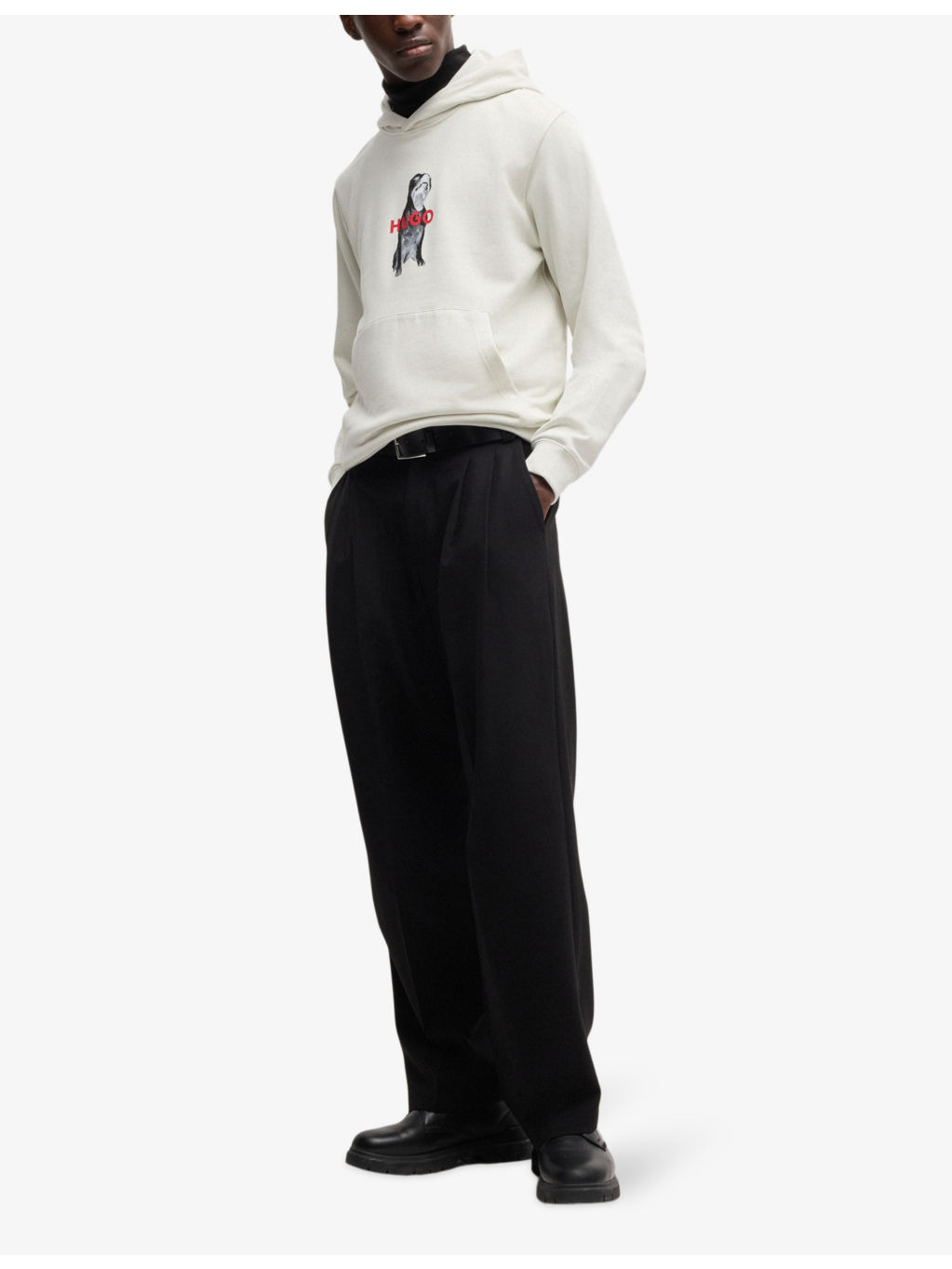 Animal-graphic regular-fit cotton-jersey hoody - 2