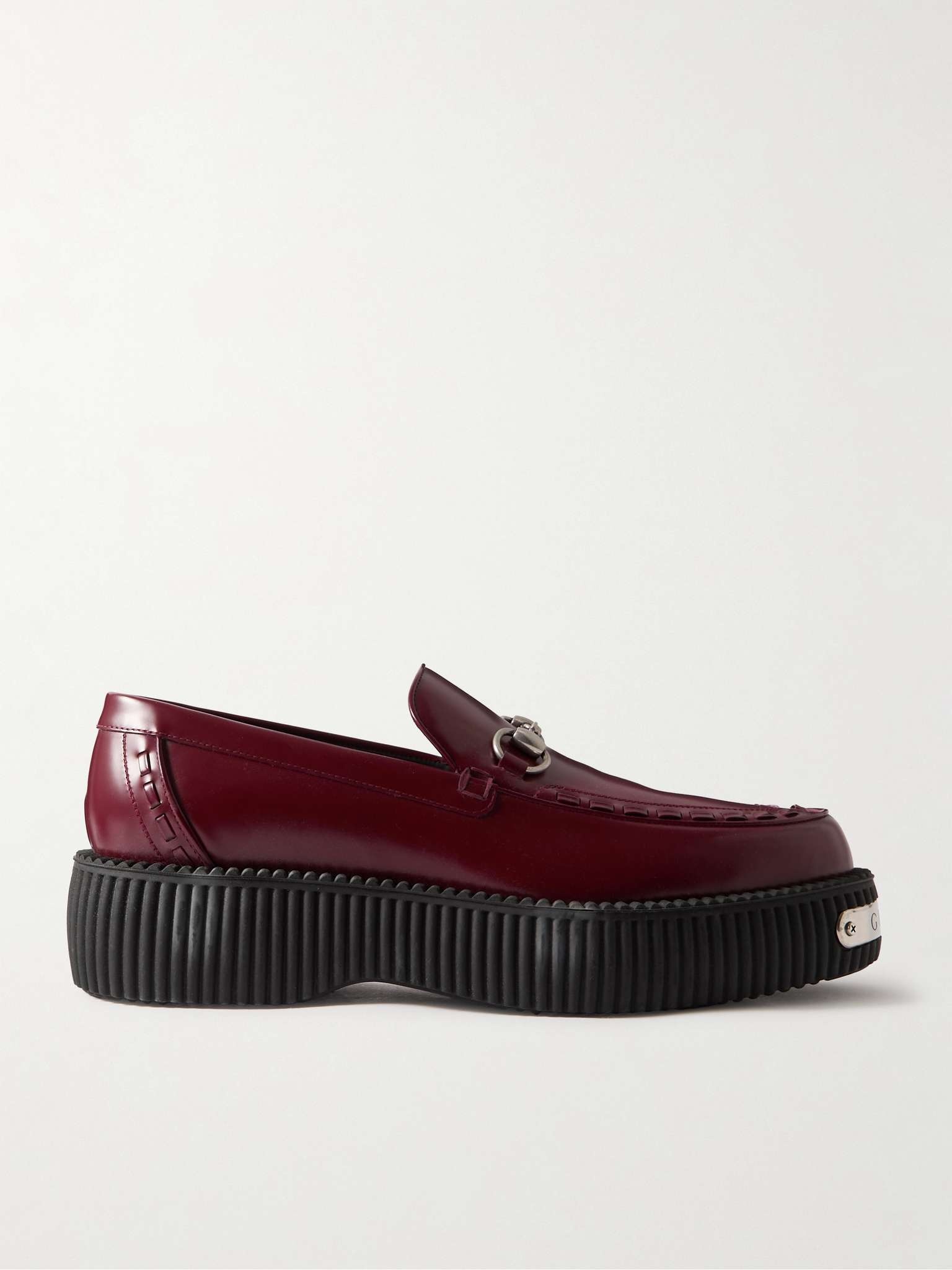 Horsebit Leather Platform Loafers - 1