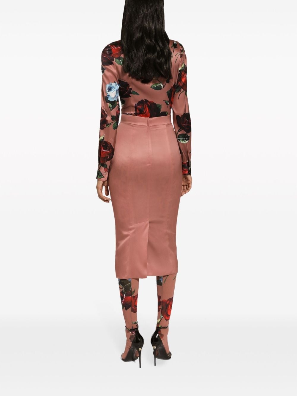 floral-print stretch-silk shirt - 4