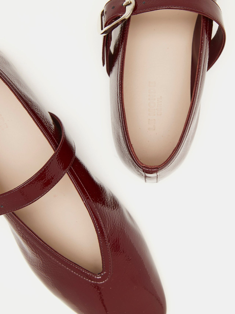 Stella Slipper / Oxblood Red Patent Leather 3