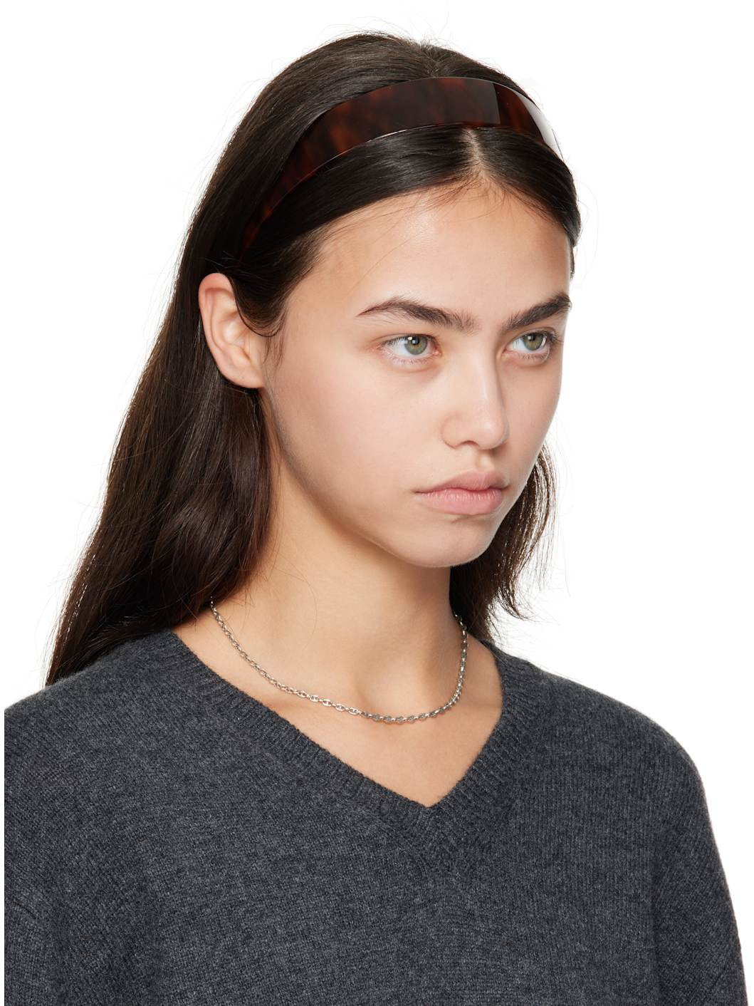Brown Thin Bessette Headband - 2