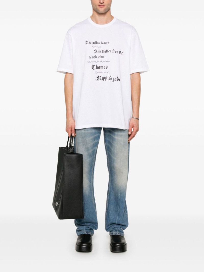 Alexander McQueen text-print T-shirt outlook