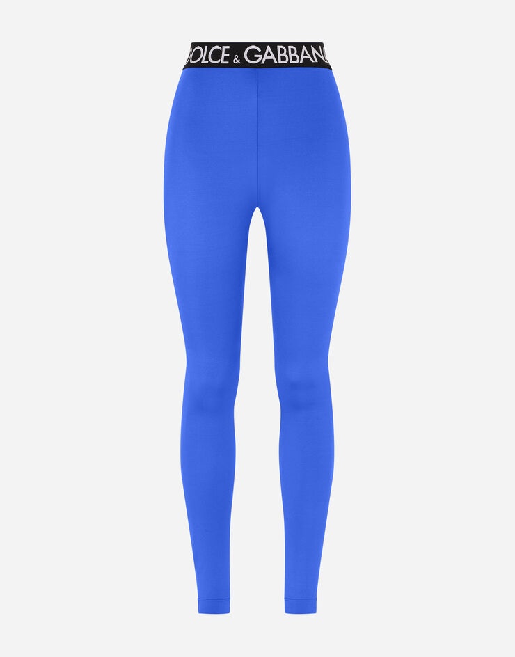 Spandex leggings with branded elastic - 3