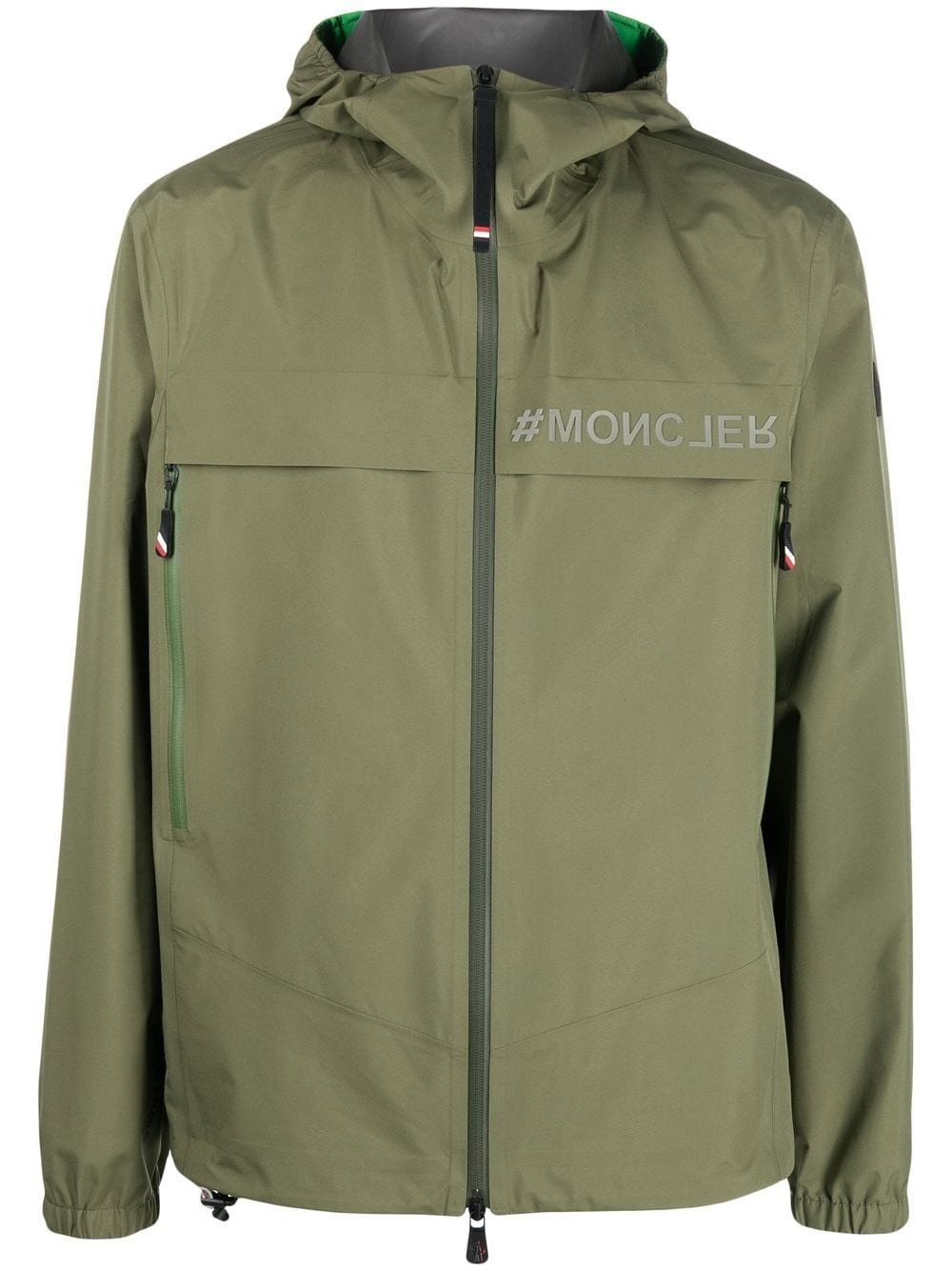 logo-print jacket - 1