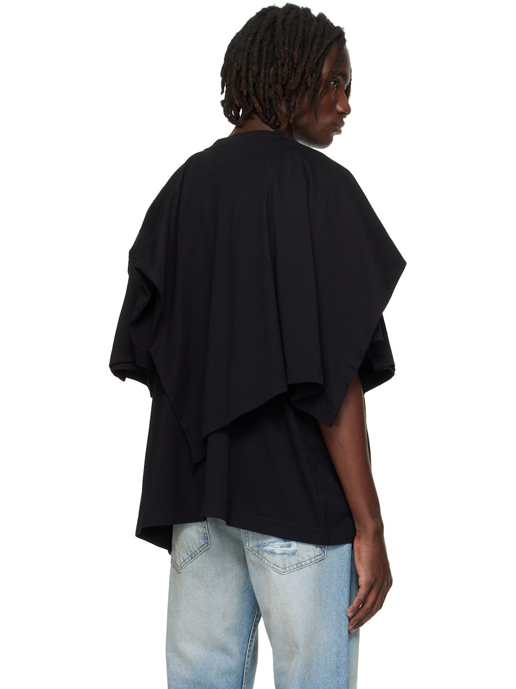 Black Double Layered T-Shirt - 3