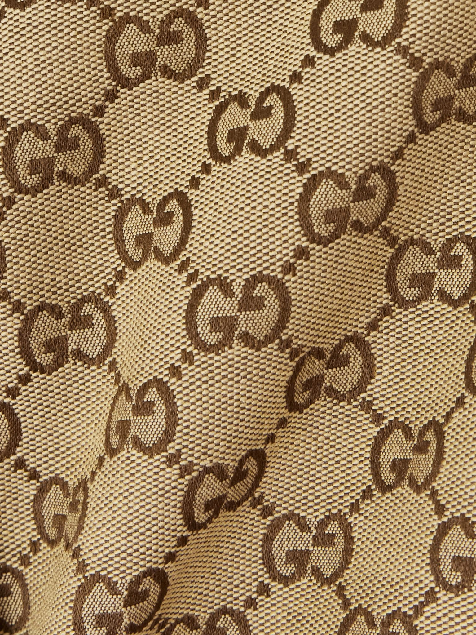 Cropped cotton-blend canvas-jacquard straight-leg pants Beige - 4