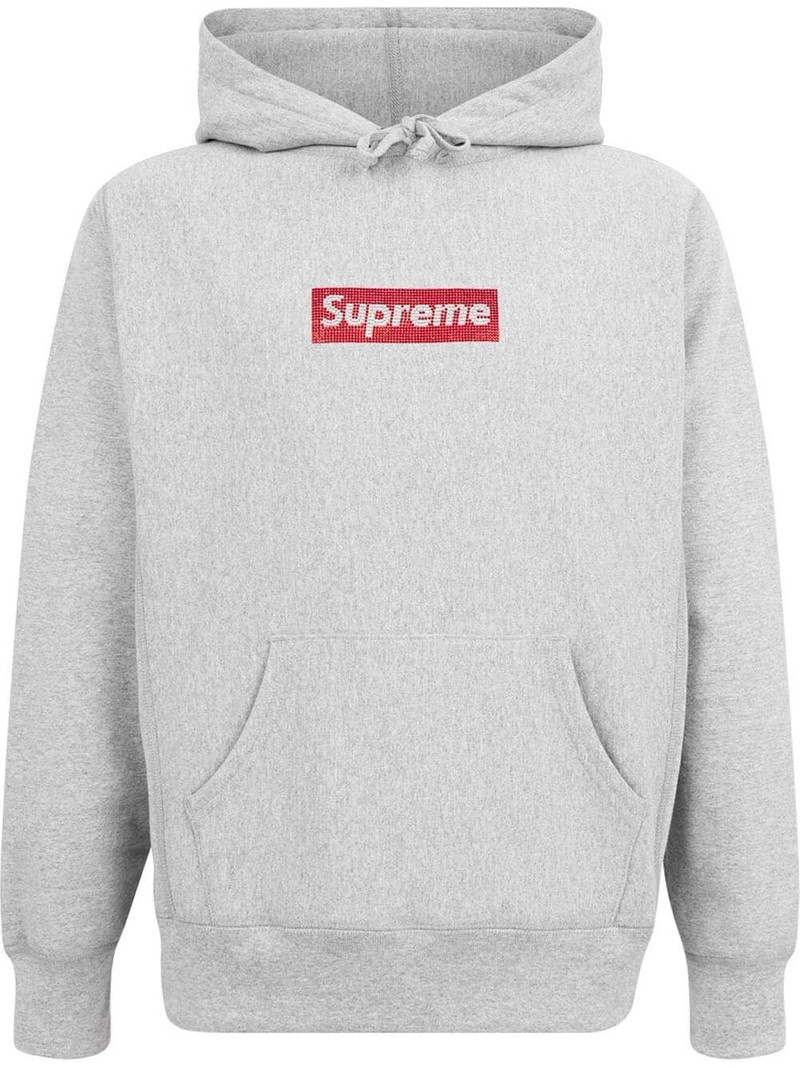 Swarovski Box Logo Hoodie - 1