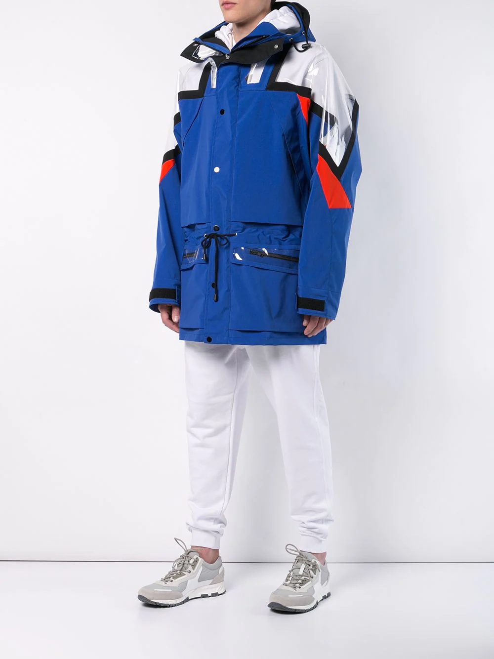 oversized hooded raincoat - 3