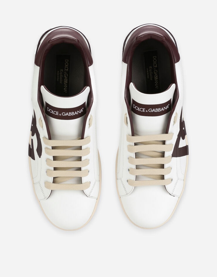 Calfskin Portofino sneakers with DG logo - 4