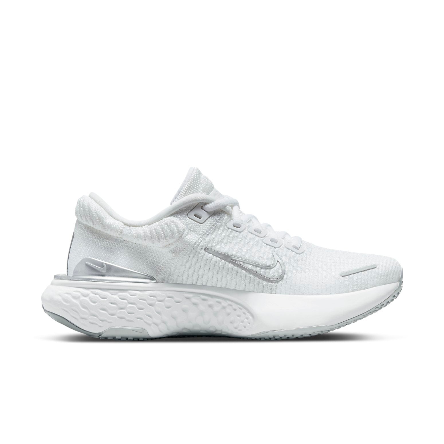 (WMNS) Nike ZoomX Invincible Run Flyknit 2 'White Metallic Silver' DC9993-101 - 2