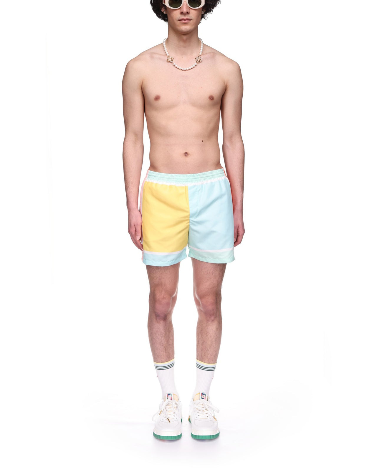 Printed Swim Trunks - 1