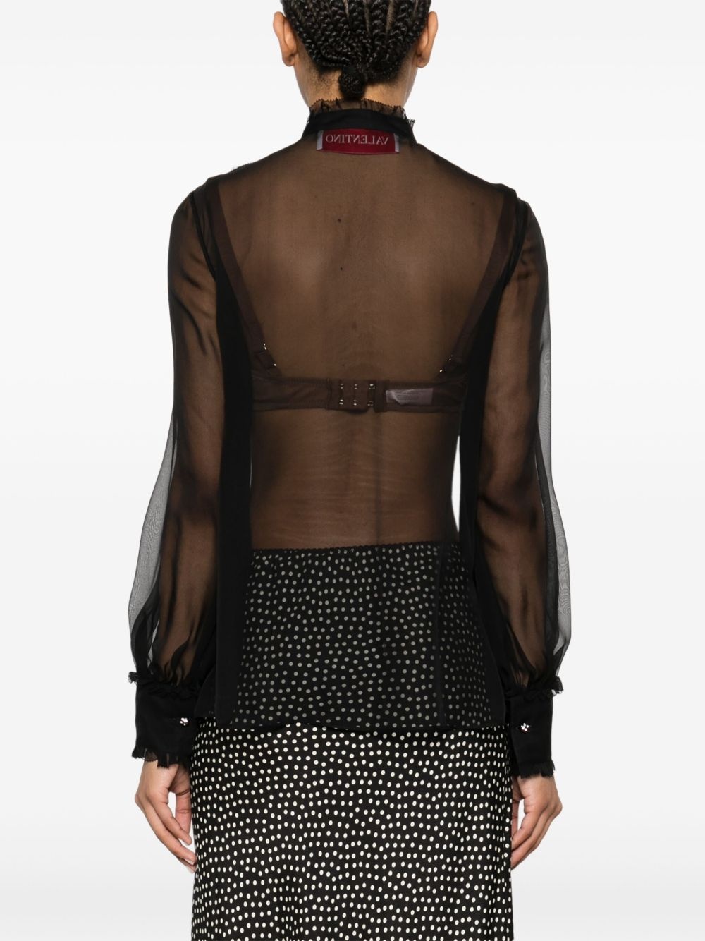 ruffle-detail shirt - 4