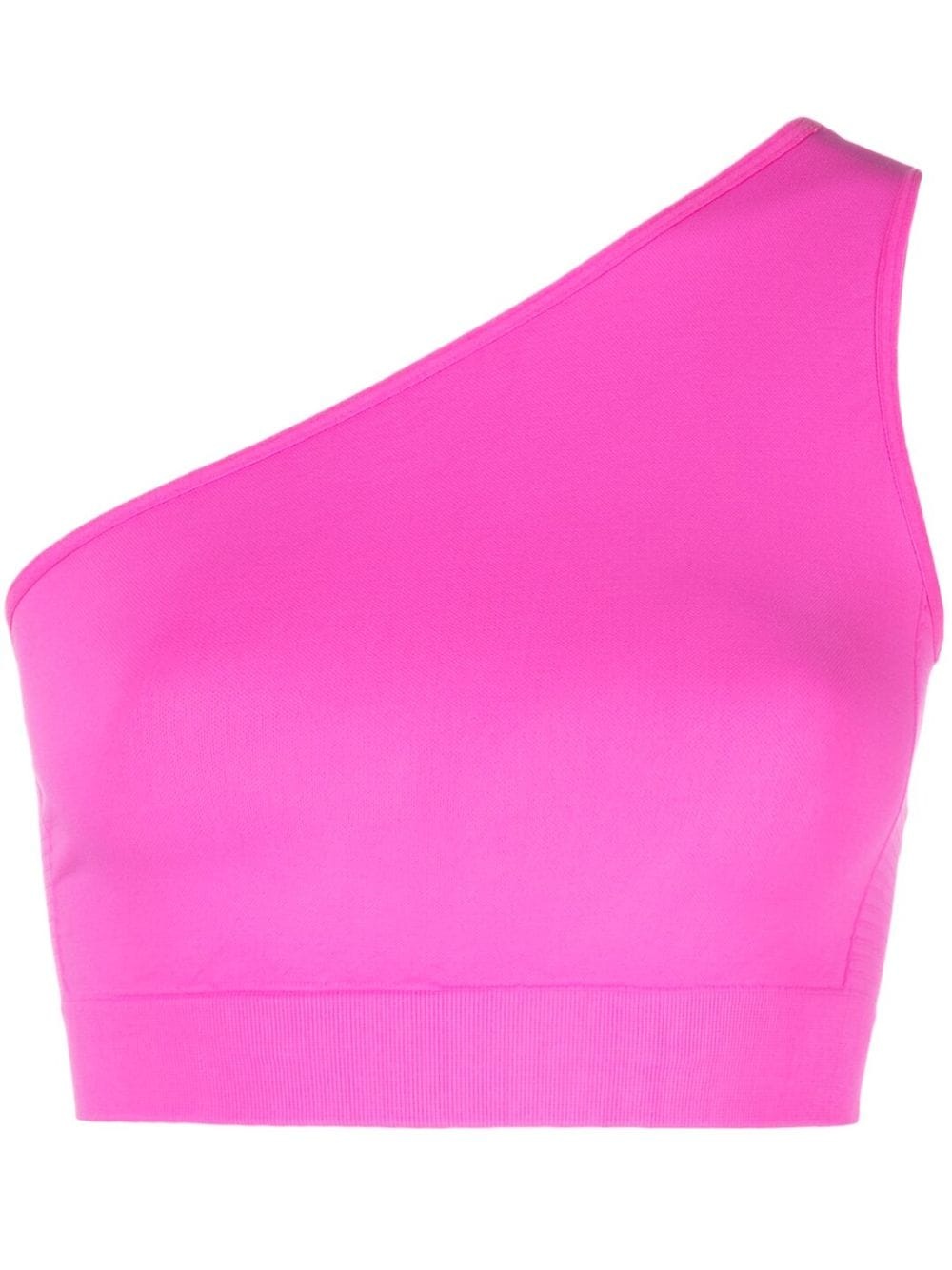 one-shoulder cropped top - 1