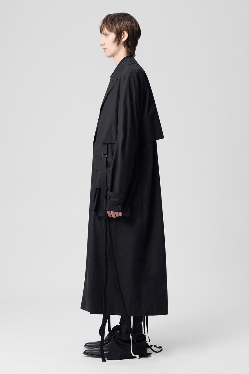 Ann Demeulemeester Ronny Long Trench Coat outlook