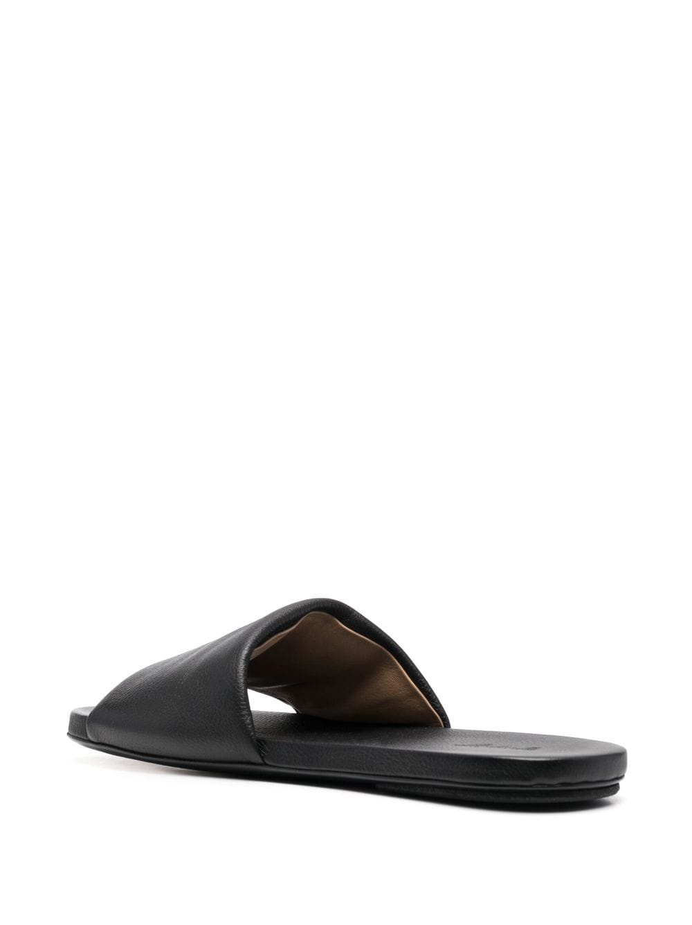 slip-on leather slides - 3