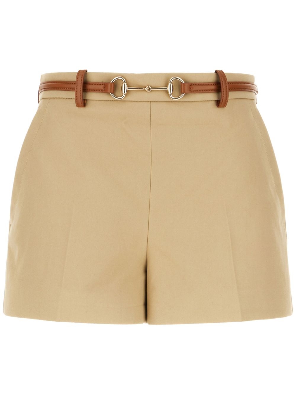 Horsebit-detail cotton shorts - 1