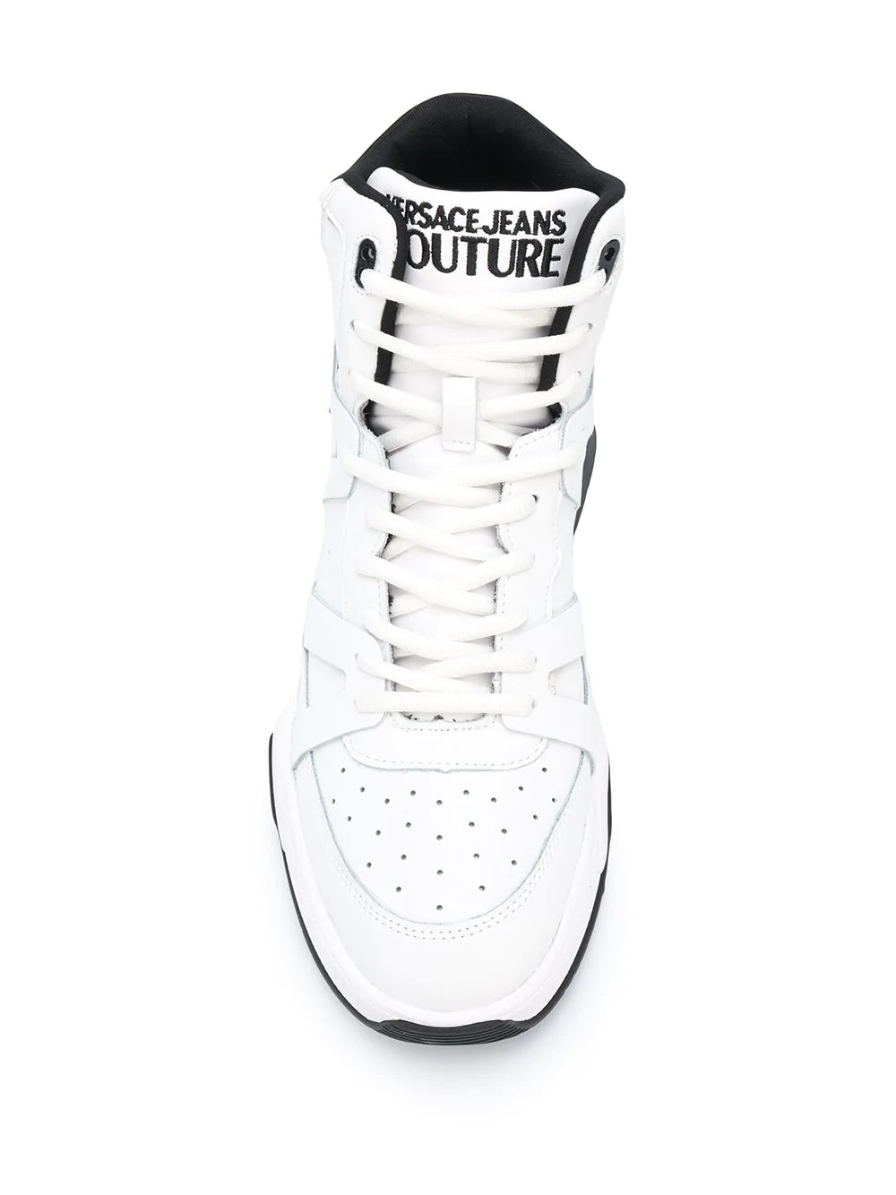 hi-top lace trainers - 4