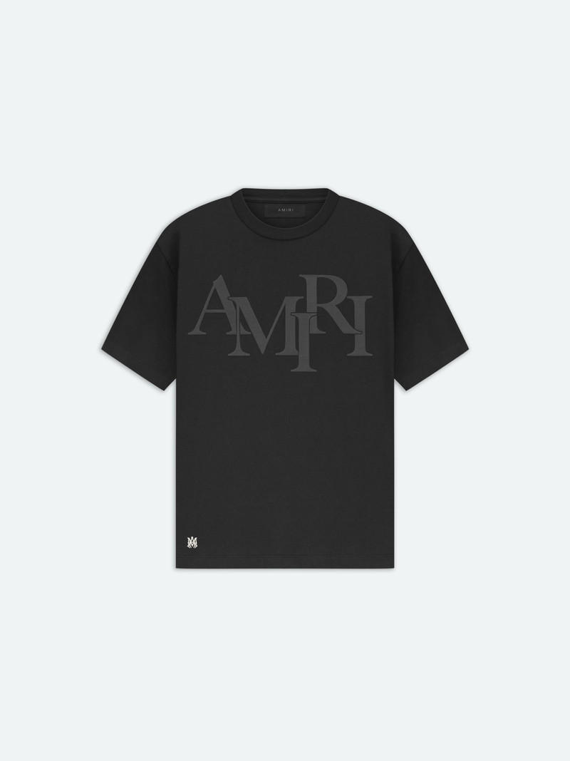 AMIRI STAGGERED LOGO TEE - 1