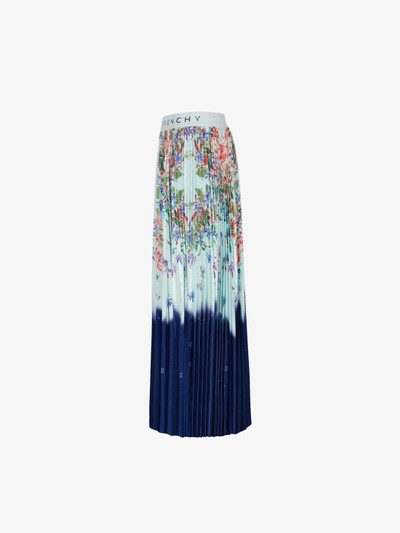 Givenchy Pleated skirt in floral printed satin outlook