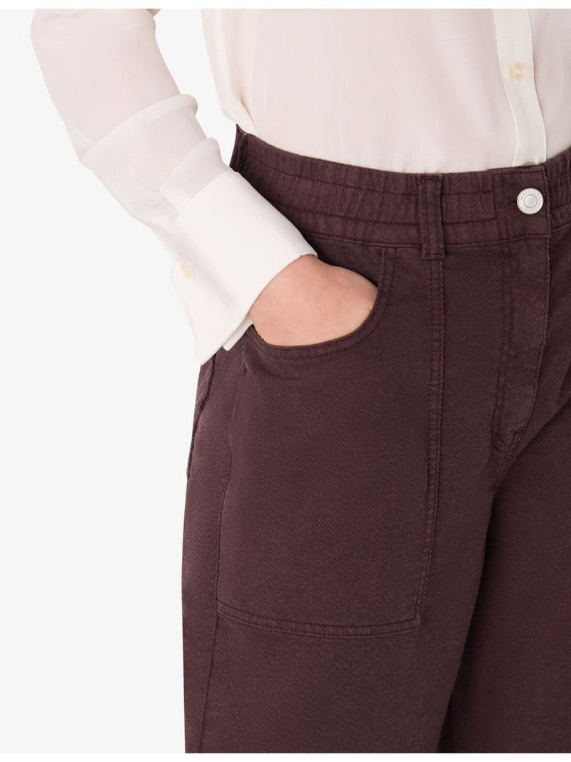 Tessa Relaxed-Fit Mid-Rise Stretch Cotton-Blend Trousers 5
