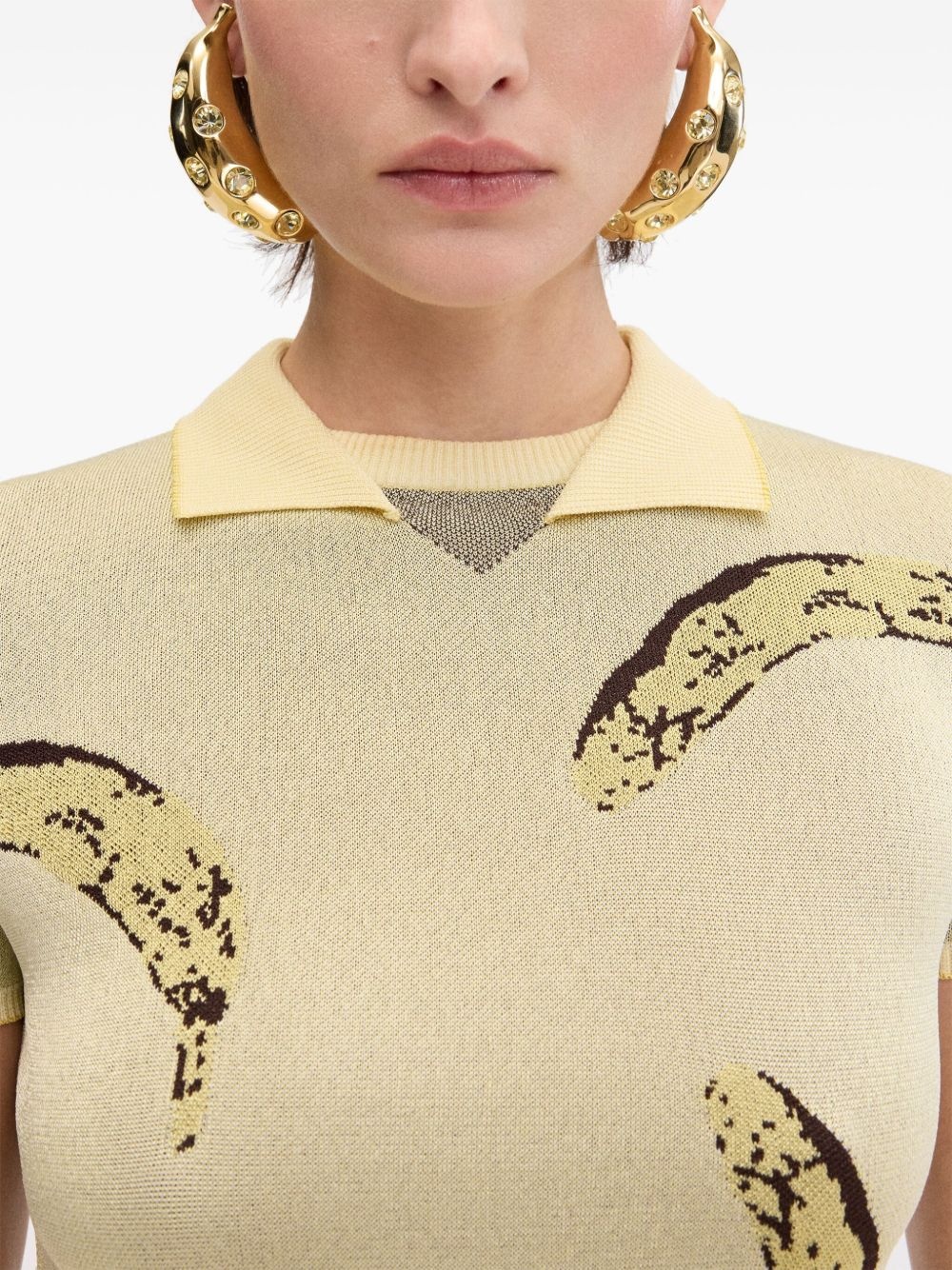 intarsia-knit T-shirt - 6