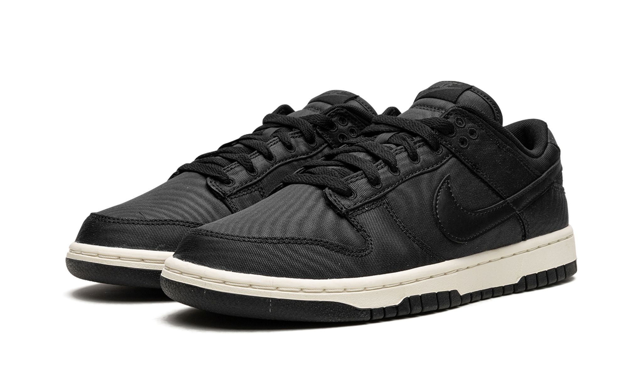 Nike Dunk Low Retro PRM "Black Canvas" - 2