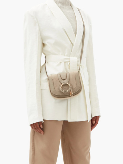 See by Chloé Hana mini suede and leather cross-body bag outlook