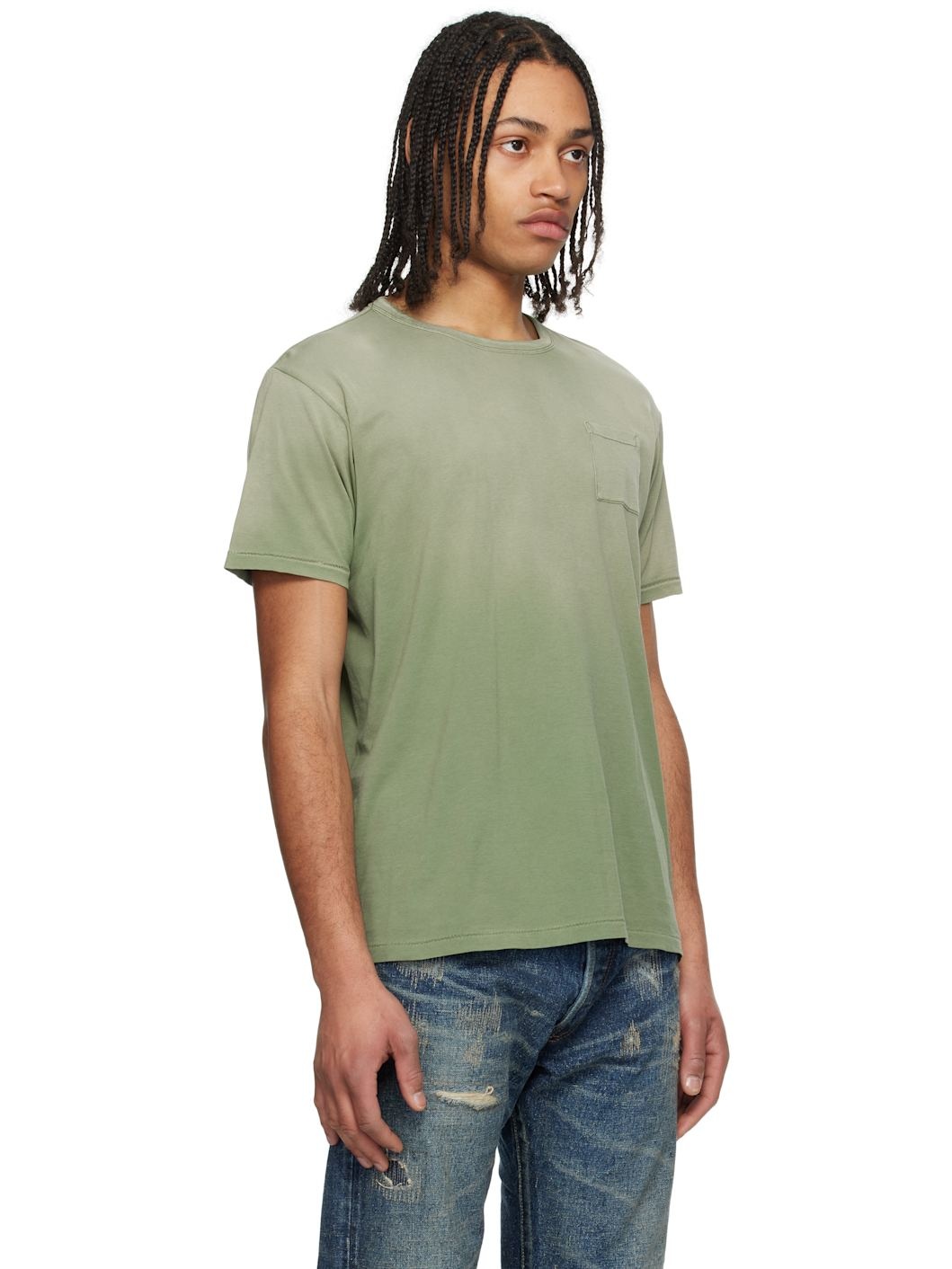 Green Garment-Dyed Pocket T-shirt - 2