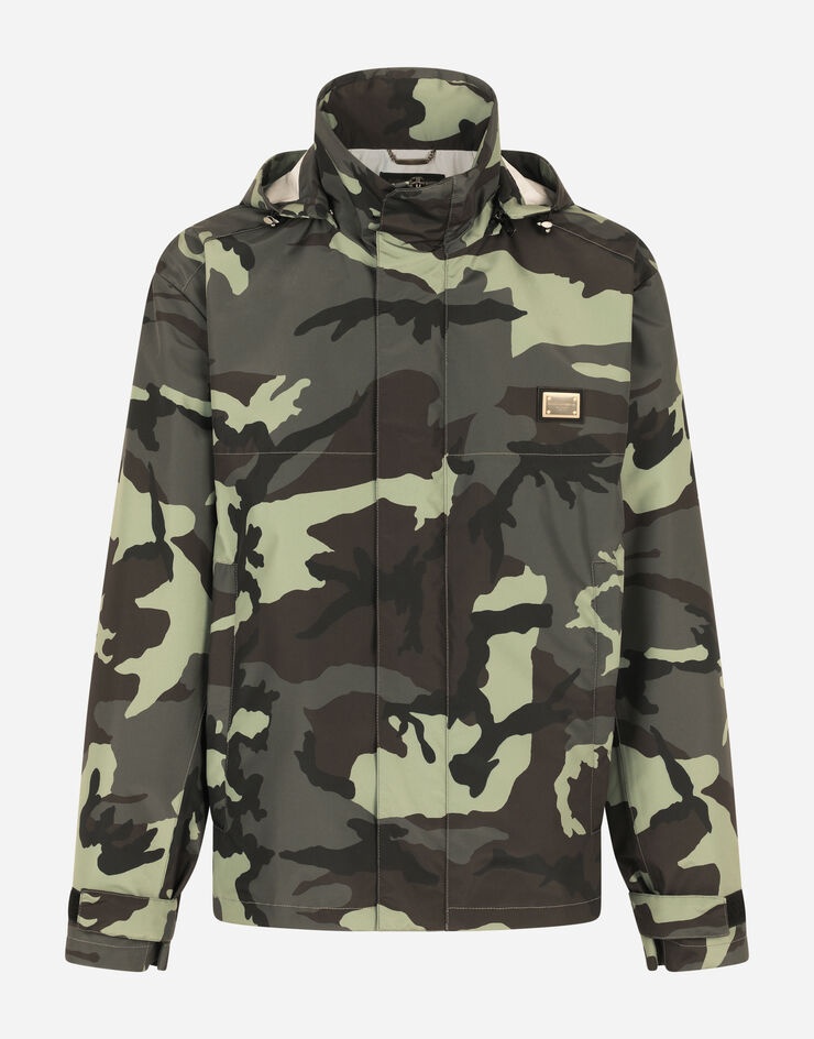 Camouflage-print nylon jacket - 3