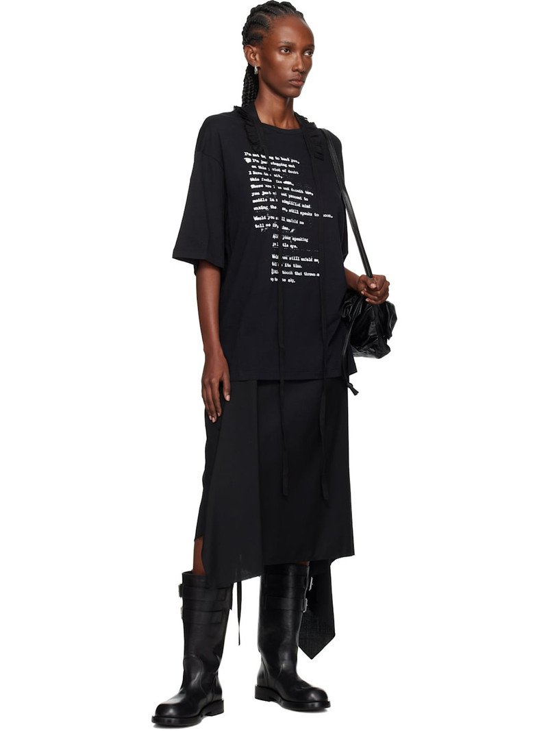Ann Demeulemeester Black Danvald High Comfort T-shirt outlook