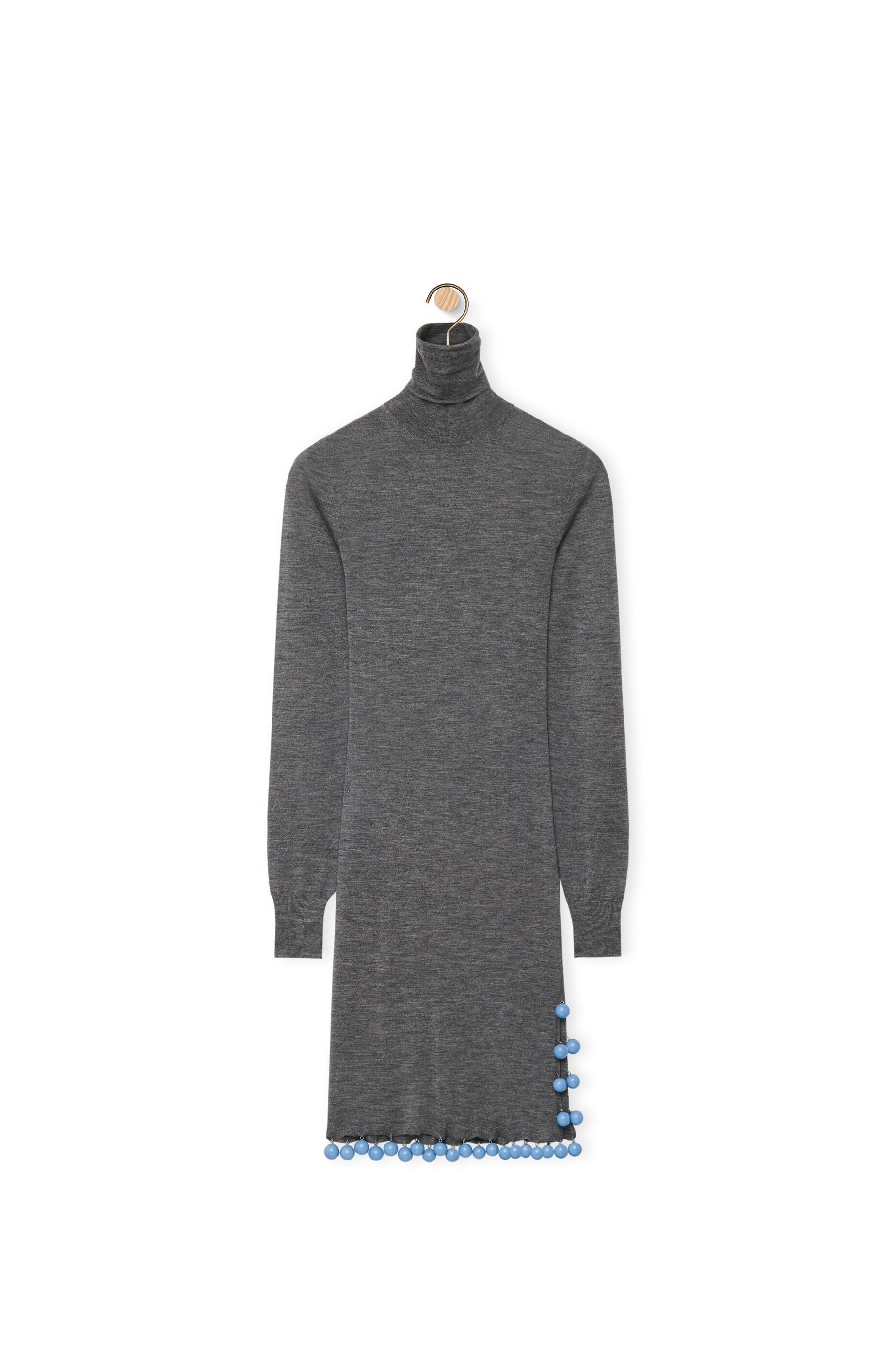 High neck dress in cashmere - 1