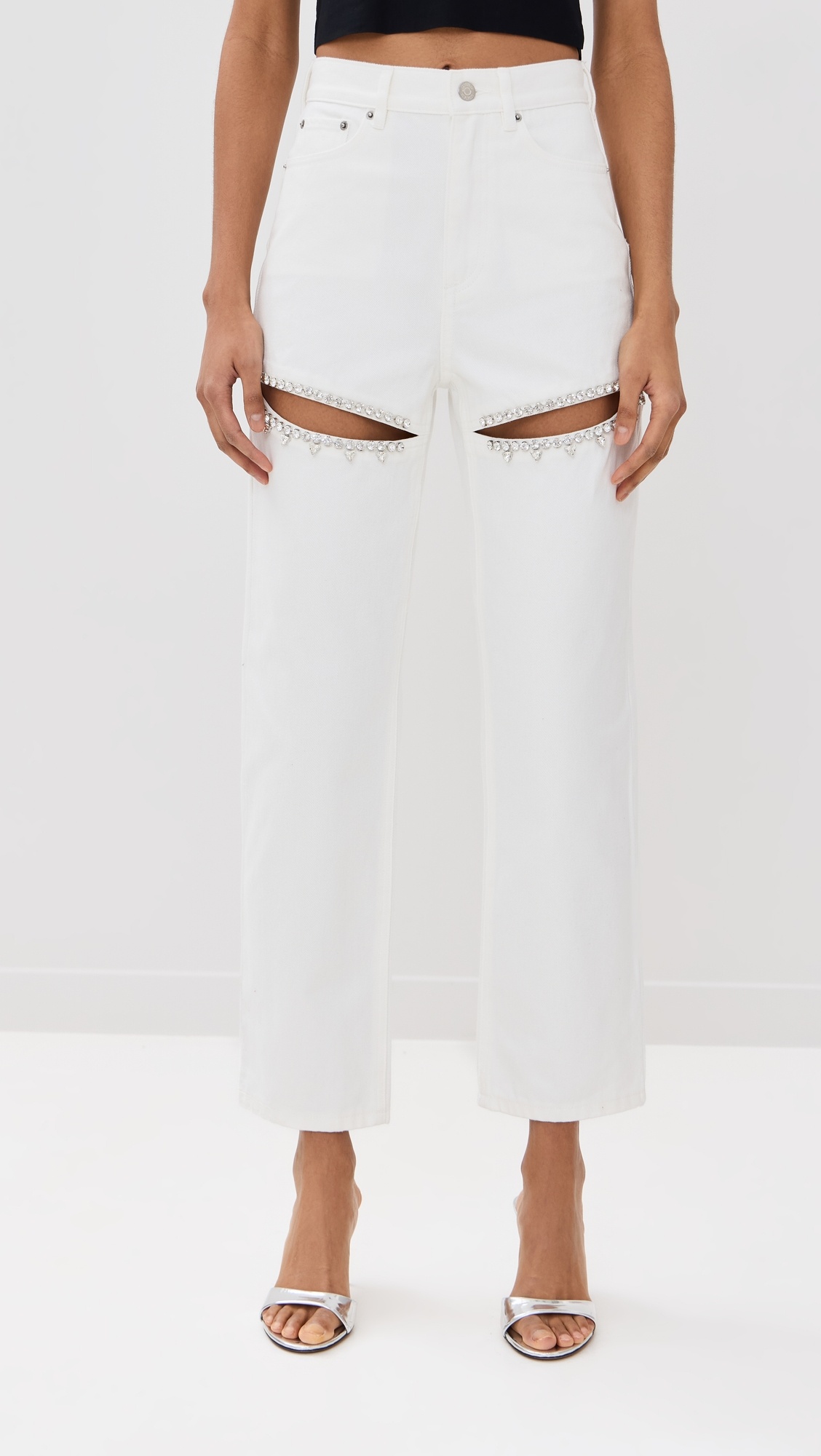 Crystal Slit Jeans - 6