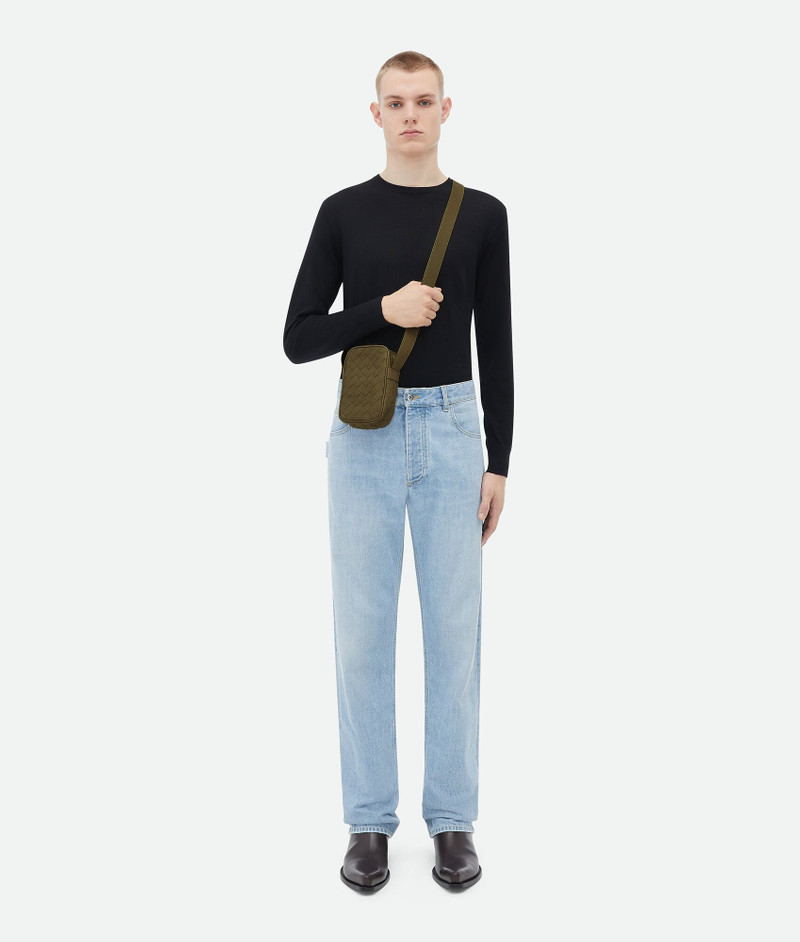 Bottega Veneta Intrecciato Zippered Phone Pouch outlook