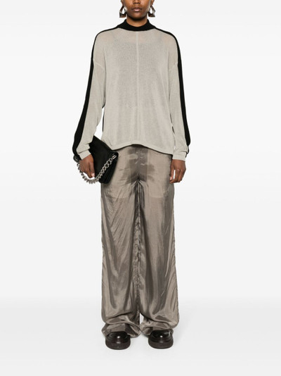 Rick Owens two-toned fine-knit jumper outlook