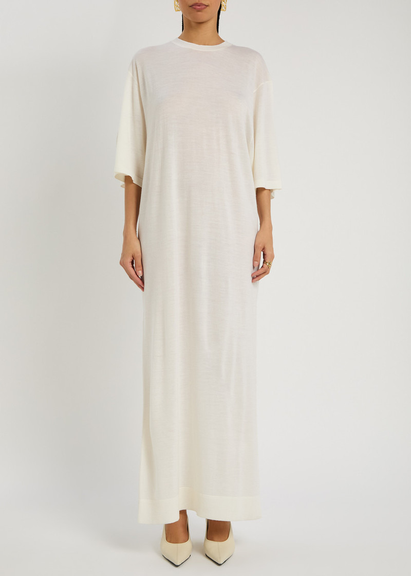 TOTEME Toteme Fine-knit Wool Maxi tee Dress outlook