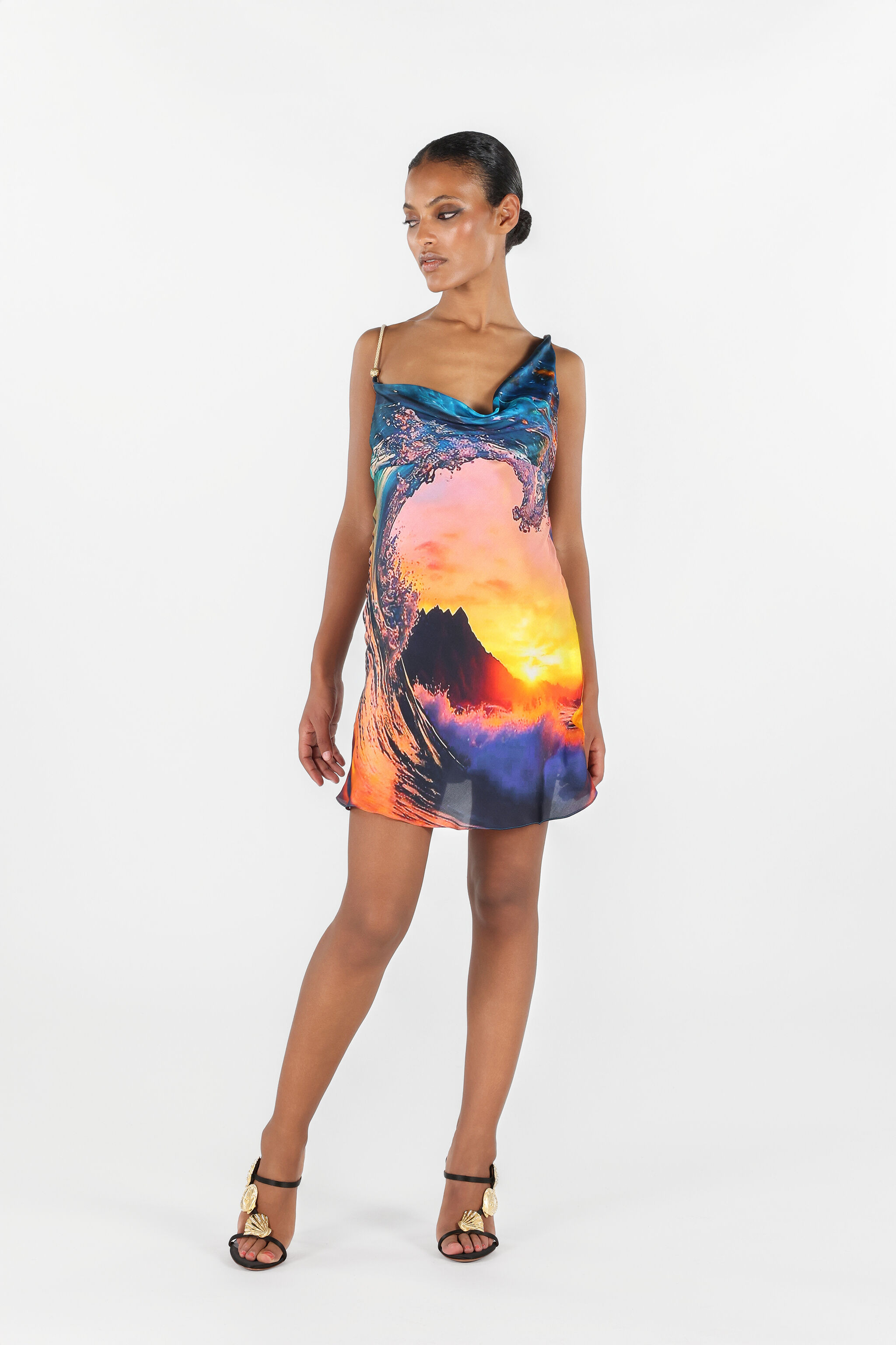 Itaca Print Silk Mini Dress - 2