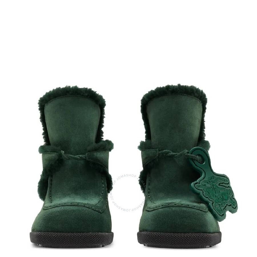 Burberry Highland Equestrian Knight Motif Suede Mules - 2
