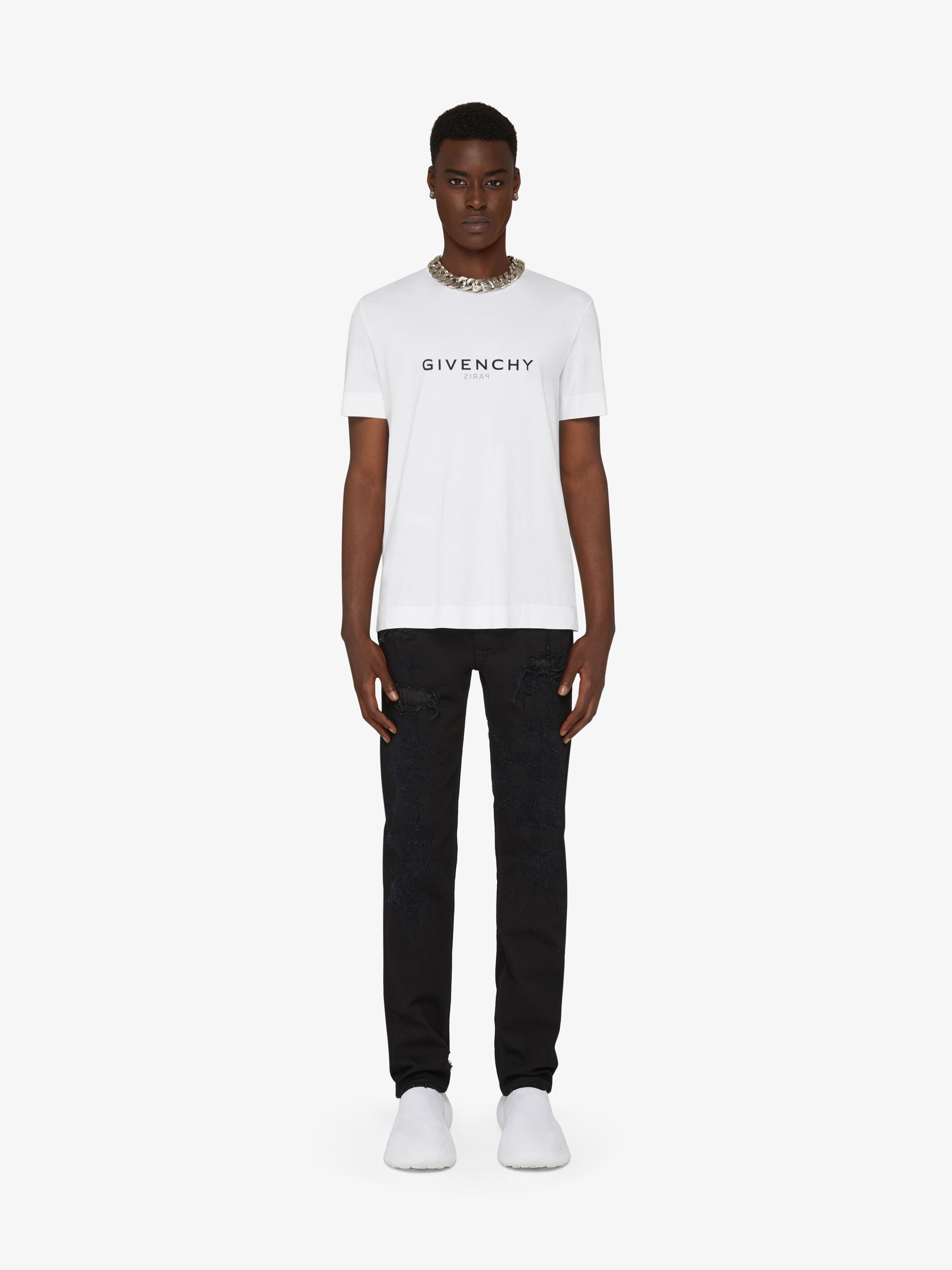 GIVENCHY REVERSE SLIM FIT T-SHIRT IN COTTON - 2