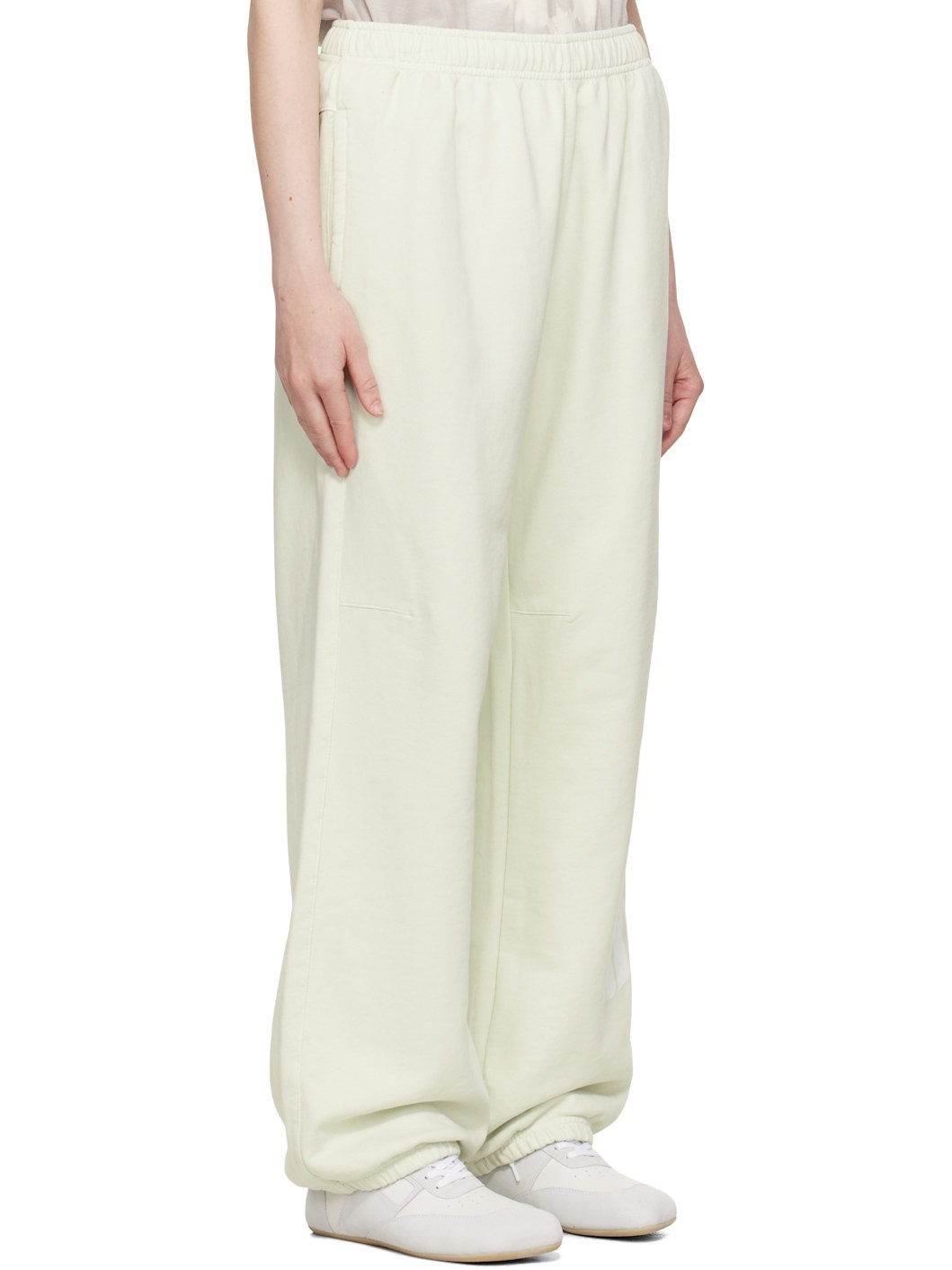 Green Unbrushed Sweat Jersey Lounge Pants - 2