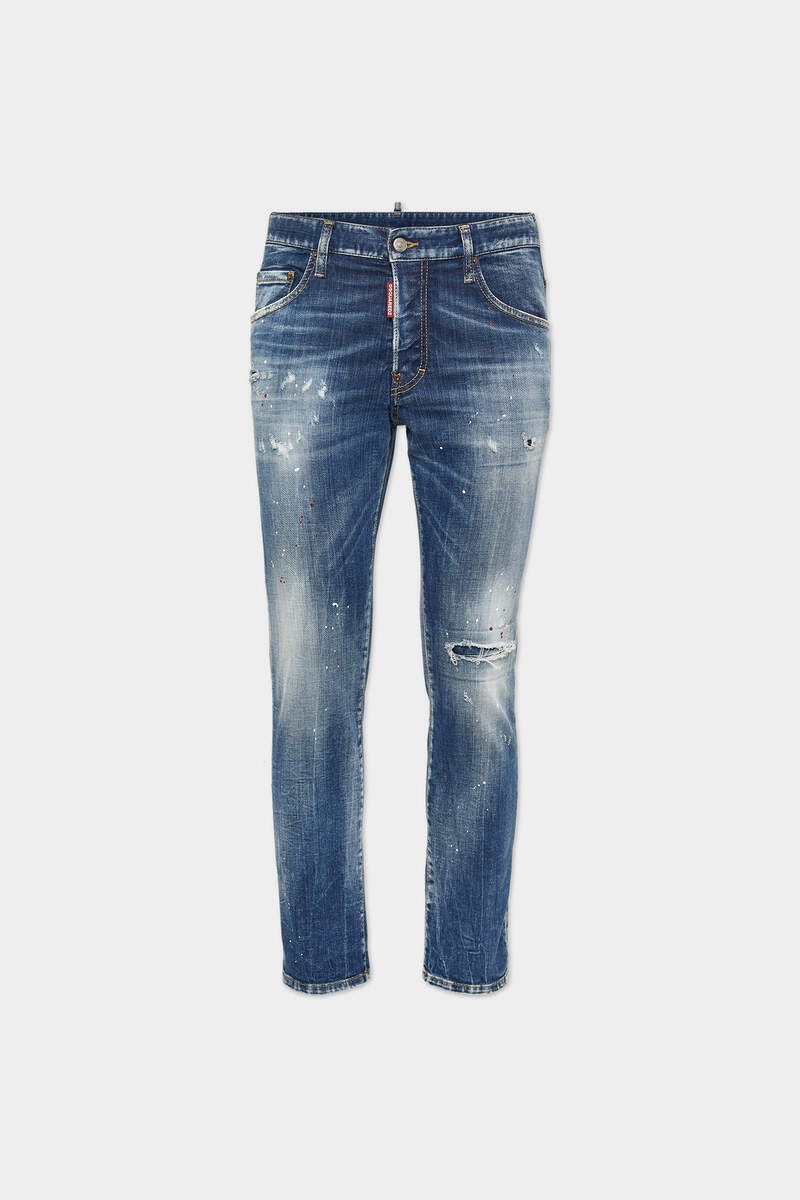 MEDIUM CORDUROY PATCHES WASH SKATER JEANS - 1