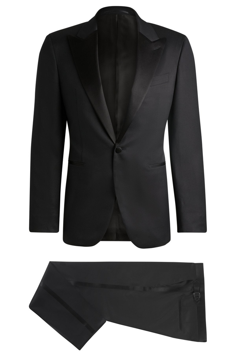 SLIM-FIT TUXEDO SUIT IN WOOL AND SILK 8