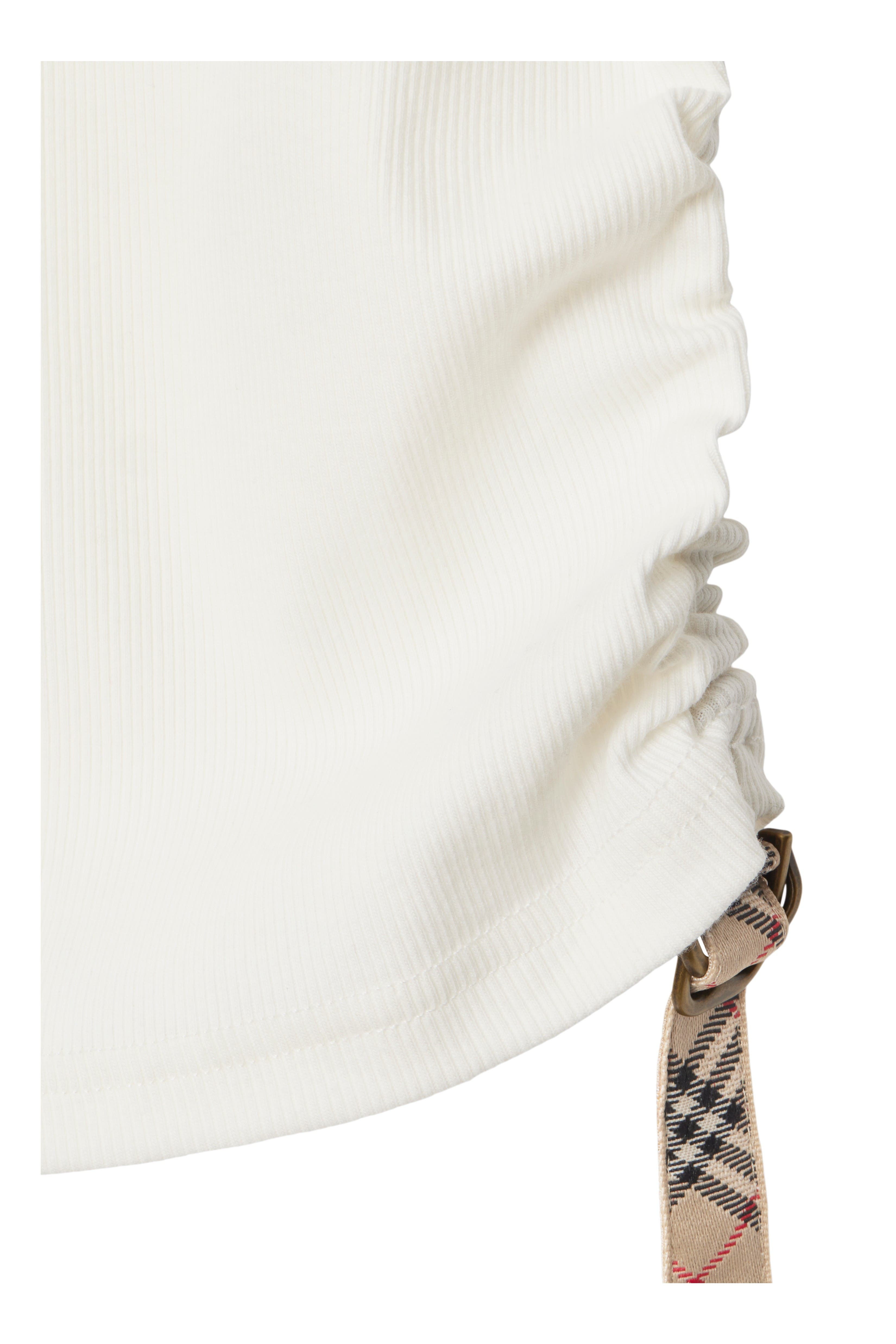 burberry Festival Cotton Blend Tank Top in Chalk at Nordstrom - 6